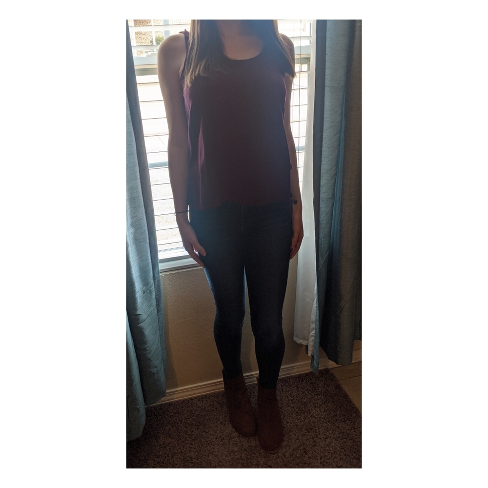 Maroon Tank Top. - Picture 3 of 4